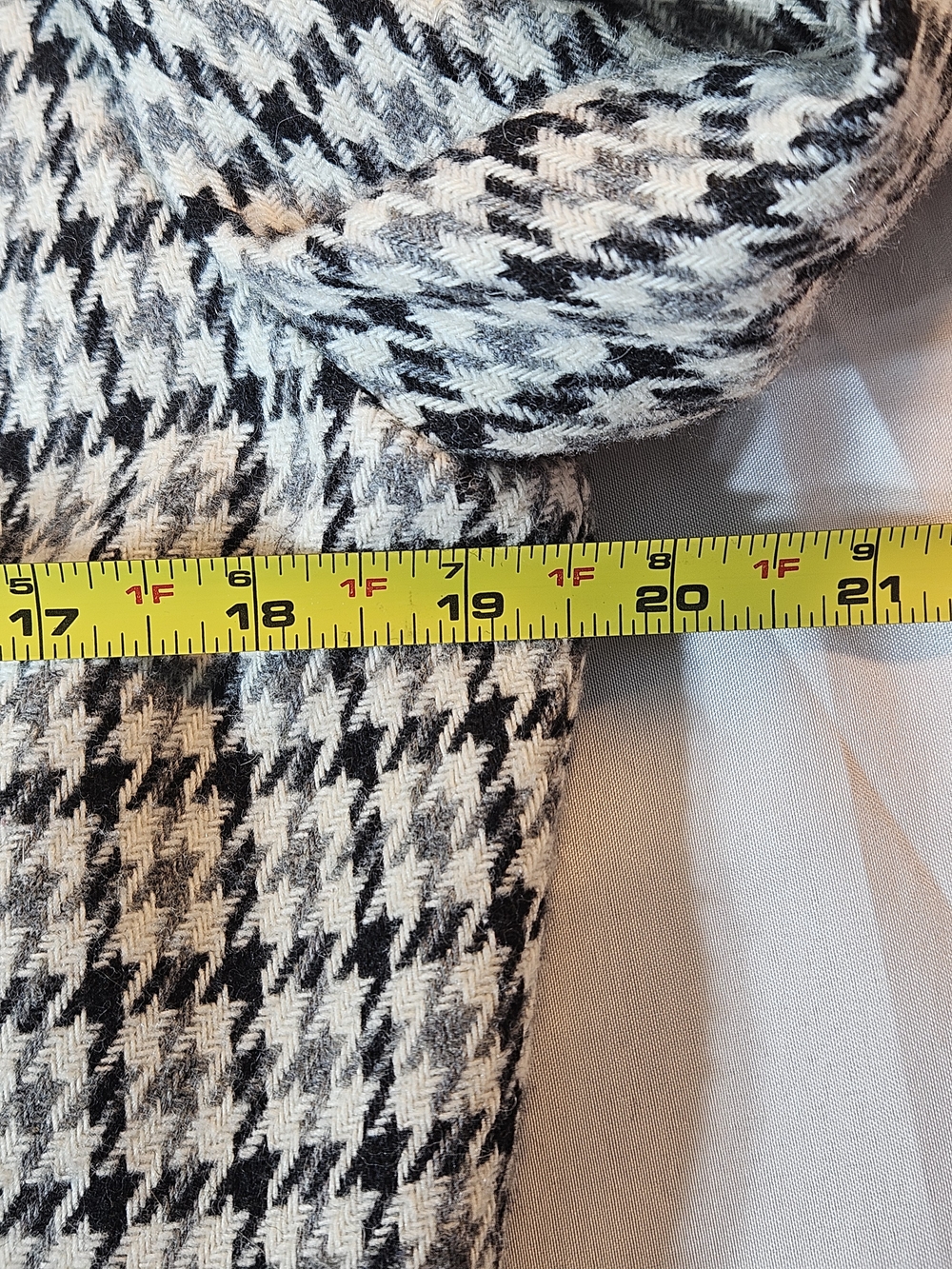 Vintage Sag Harbor Houndstooth Wool Blazer 6P Dark Academia - Picture 9 of 9